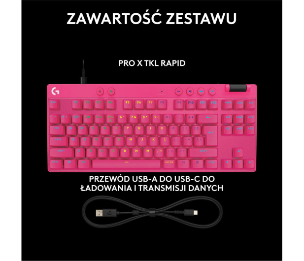LOGITECH G PRO X TKL Rapid magenta 920-013253 - 1298664 - zdjęcie 13
